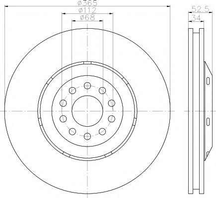 спирачен диск 92207510