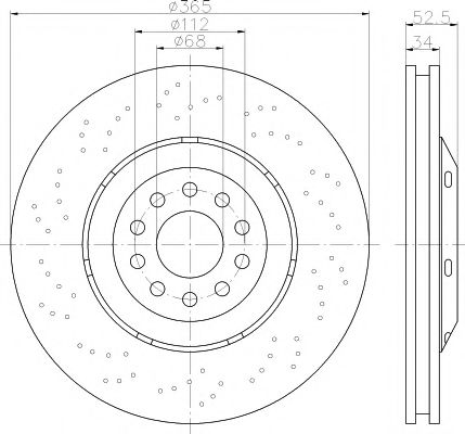 спирачен диск 92207810