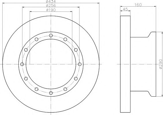 спирачен диск 93105100