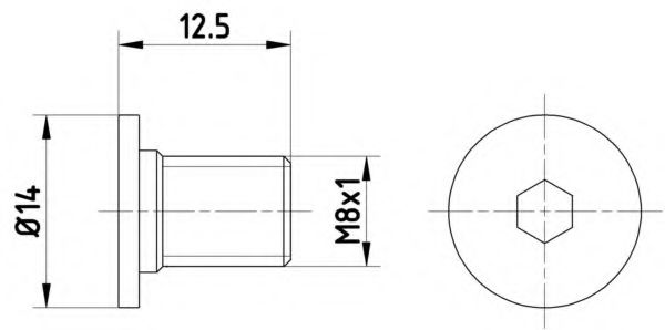 винт, спирачен диск TPM0002