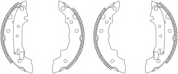 комплект спирачна челюст 83026400