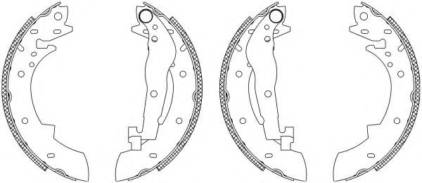 комплект спирачна челюст 83030404