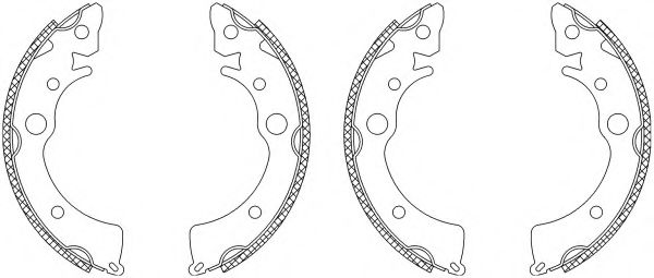 комплект спирачна челюст 83034700