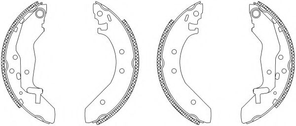 комплект спирачна челюст 83043900