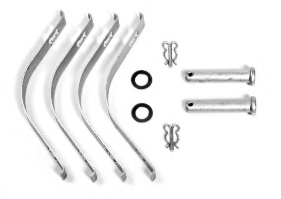 комплект спирачно феродо, дискови спирачки 2930701