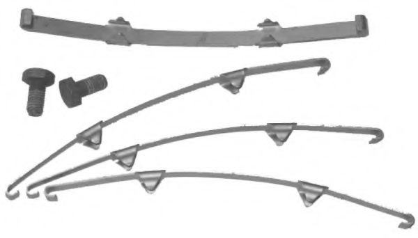 комплект спирачно феродо, дискови спирачки 2927701