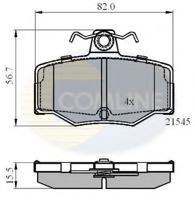 комплект спирачно феродо, дискови спирачки