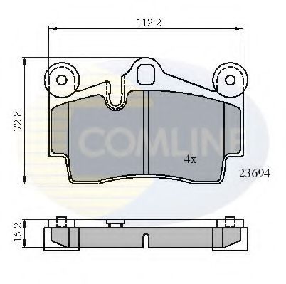 комплект спирачно феродо, дискови спирачки
