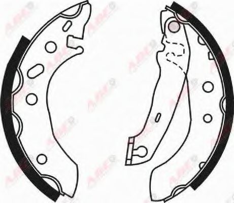 комплект спирачна челюст C0G027ABE