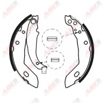 комплект спирачна челюст
