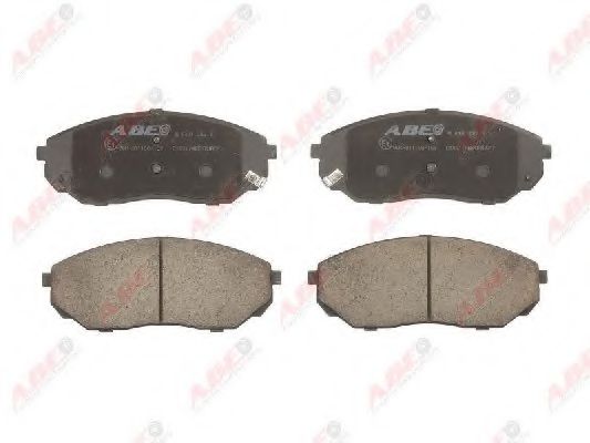 комплект спирачно феродо, дискови спирачки C10317ABE