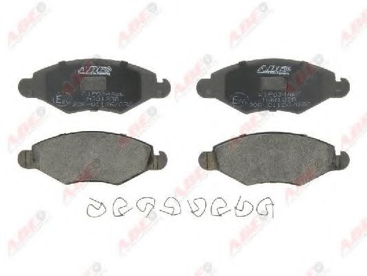 комплект спирачно феродо, дискови спирачки C1P034ABE