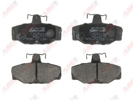 комплект спирачно феродо, дискови спирачки C2G001ABE