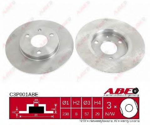 спирачен диск C3P001ABE