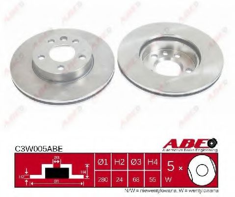 спирачен диск C3W005ABE