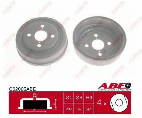 спирачен барабан C62005ABE