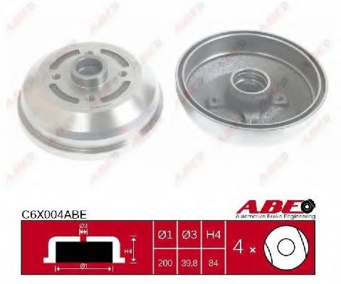 спирачен барабан C6X004ABE