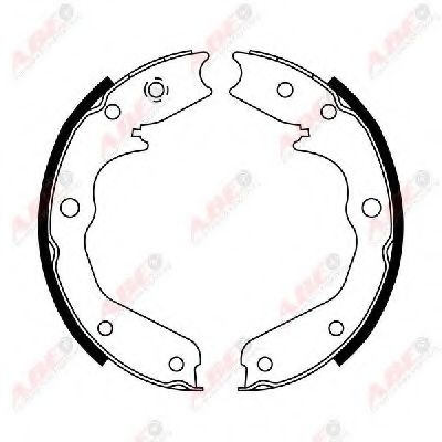 комплект спирачна челюст, ръчна спирачка