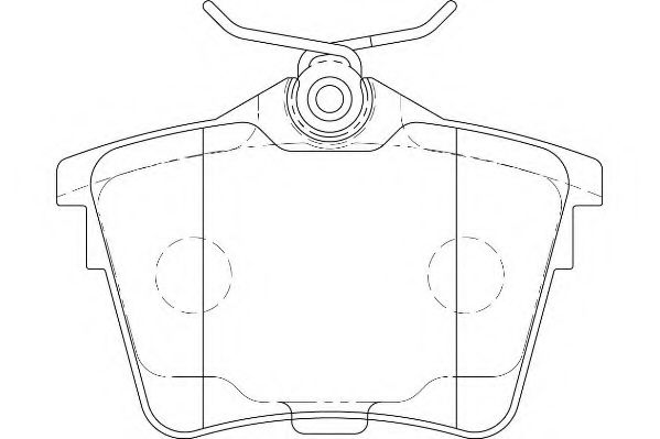 комплект спирачно феродо, дискови спирачки WBP24135A