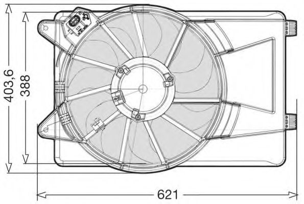 вентилатор, охлаждане на двигателя