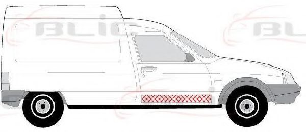 врата, каросерия 6015-00-0516132P