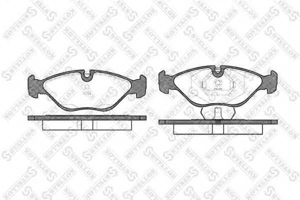 комплект спирачно феродо, дискови спирачки