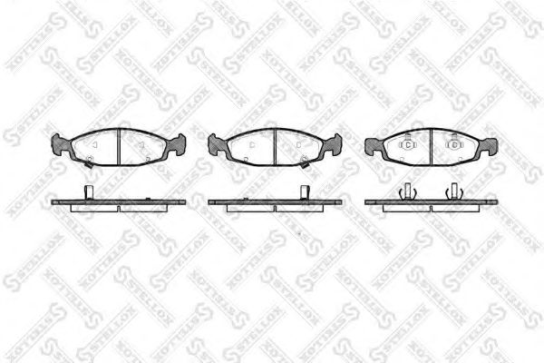 комплект спирачно феродо, дискови спирачки