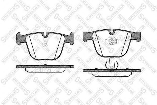 комплект спирачно феродо, дискови спирачки