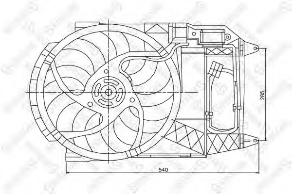 вентилатор, охлаждане на двигателя