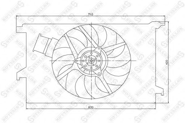 вентилатор, охлаждане на двигателя