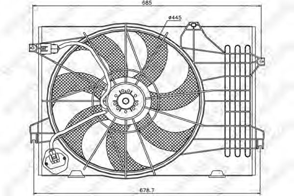 вентилатор, охлаждане на двигателя