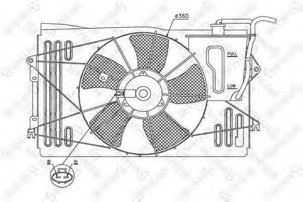 вентилатор, охлаждане на двигателя