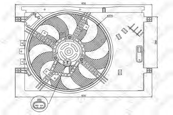 вентилатор, охлаждане на двигателя