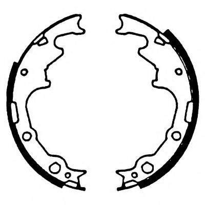 комплект спирачна челюст 8DB 355 002-371