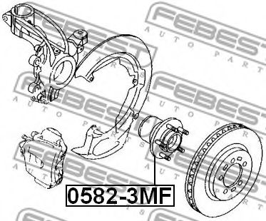 главина на колелото 0582-3MF