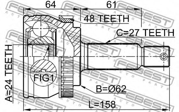 каре, полуоска 2210-NSP20A48