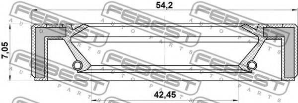 уплътнителен пръстен, главина 95GAY-44540707X