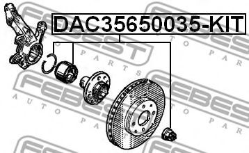 комплект колесен лагер DAC35650035-KIT