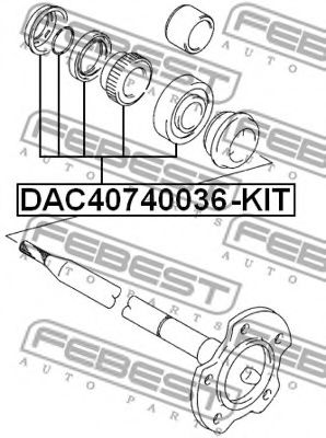 комплект колесен лагер DAC40740036-KIT