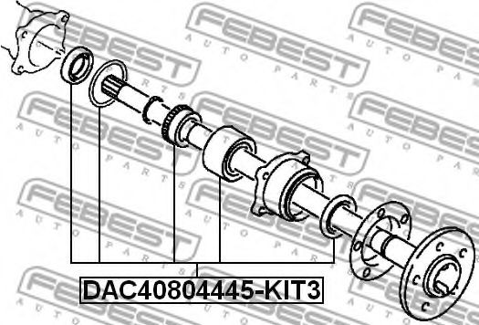 комплект колесен лагер DAC40804445-KIT3