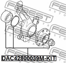 комплект колесен лагер DAC42800039M-KIT