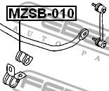 тампони, стаб. щанга MZSB-010