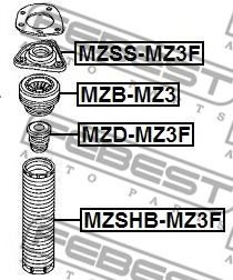 окачване, амортисьор MZSS-MZ3F