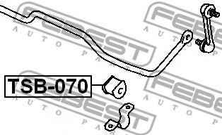тампони, стаб. щанга TSB-070