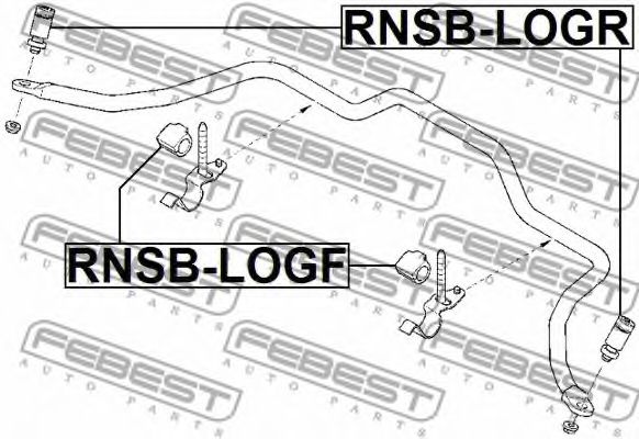 тампони, стаб. щанга RNSB-LOGF