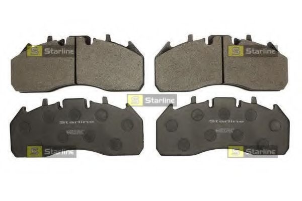 комплект спирачно феродо, дискови спирачки BD T011