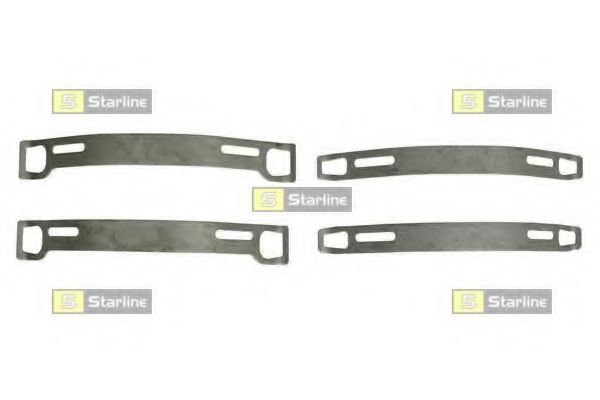 комплект спирачно феродо, дискови спирачки BD T020