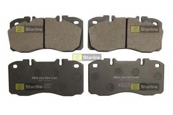 комплект спирачно феродо, дискови спирачки BD T022