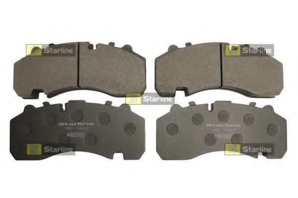 комплект спирачно феродо, дискови спирачки BD T027