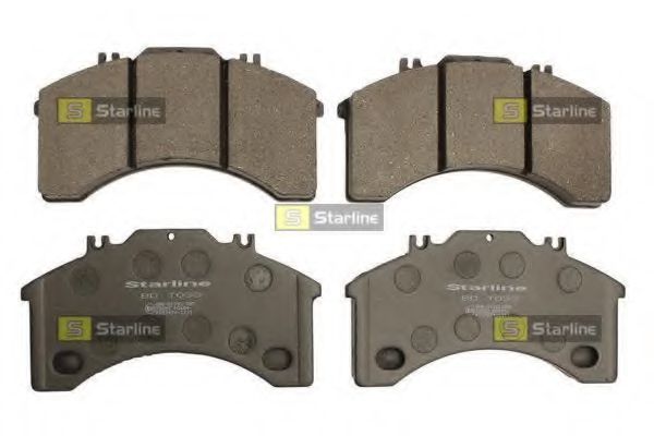 комплект спирачно феродо, дискови спирачки BD T033